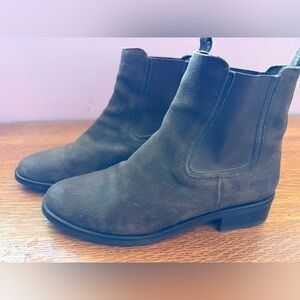 Thursday Boot Company Dark Brown Suede Chelsea Ankle Boots